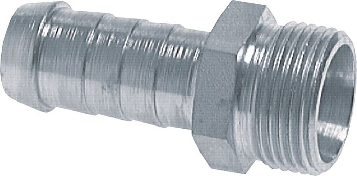 Exemplarische Darstellung: Außengewinde Schlauchnippel 24° Konus (Schneidringverschraubung)